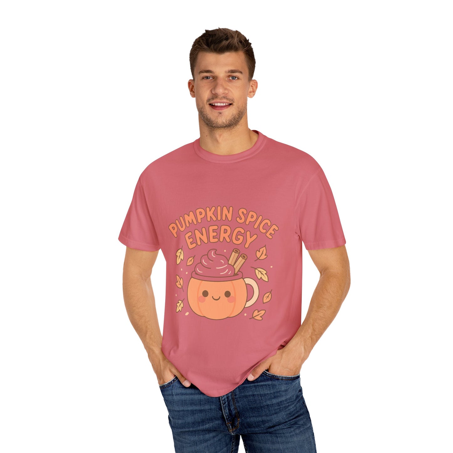 Pumpkin Spice Energy T-Shirt | Fall Fashion | Cute Autumn Tee | Cozy Seasonal Apparel | Perfect Gift for Coffee Lovers