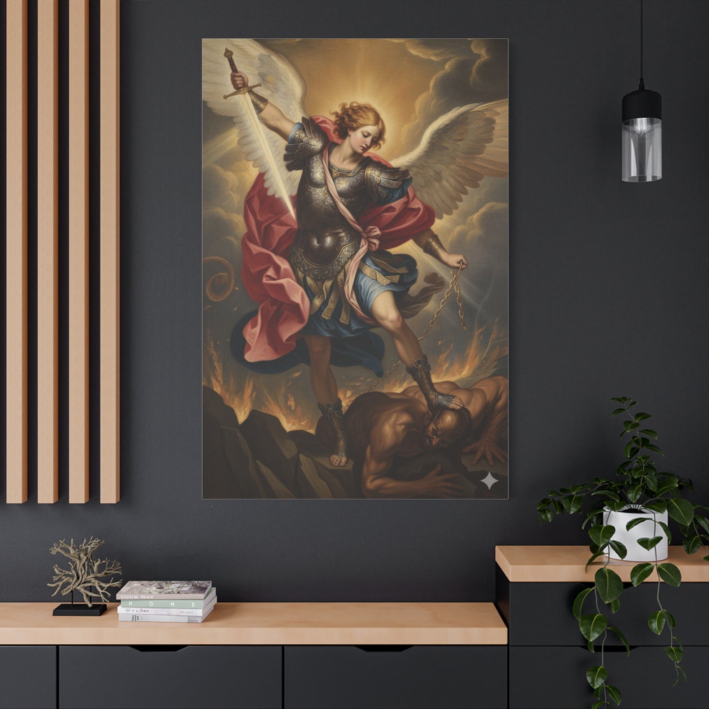 St. Michael Archangel Canvas Art Wrap – Classic Religious Wall Art
