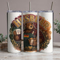 Bear holding mug with "Love Makes a Home" text.