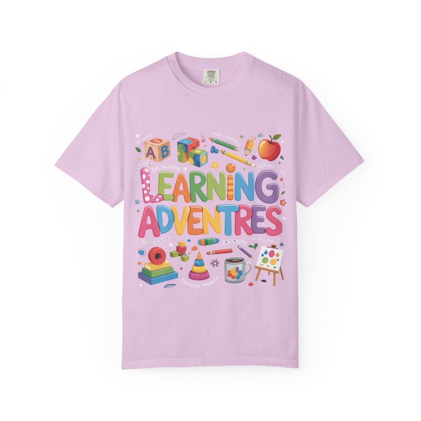 Colorful Learning Adventures T-Shirt – Fun Educational Tee for Kids & Teachers