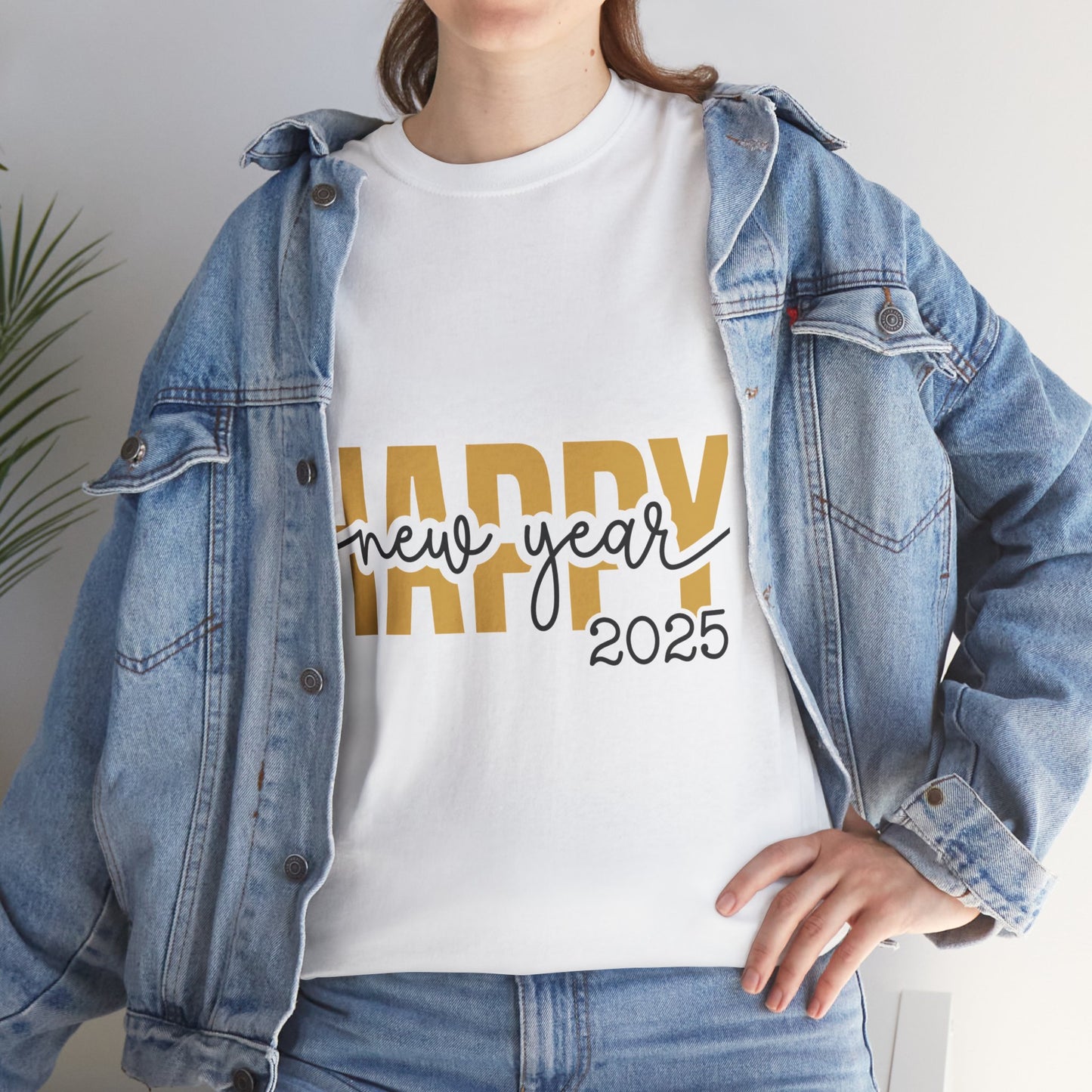 Happy New Year 2025 Unisex Heavy Cotton Tee