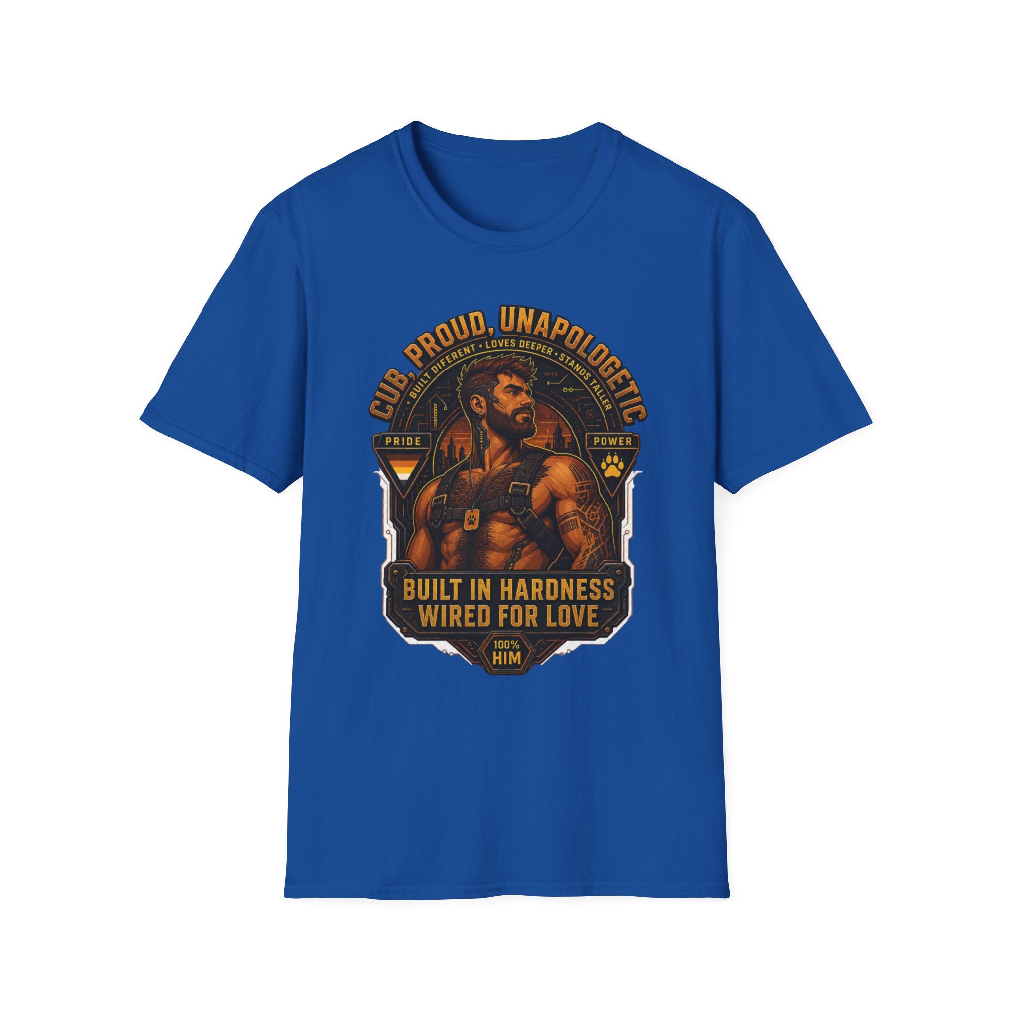Built in Hardness Wired for Love T-Shirt — Proud, Unapologetic Mens Graphic Tee