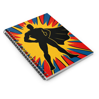 Hero-Inspired Notebook | Bold Pop Art Design | Perfect Gift for Students & Writers