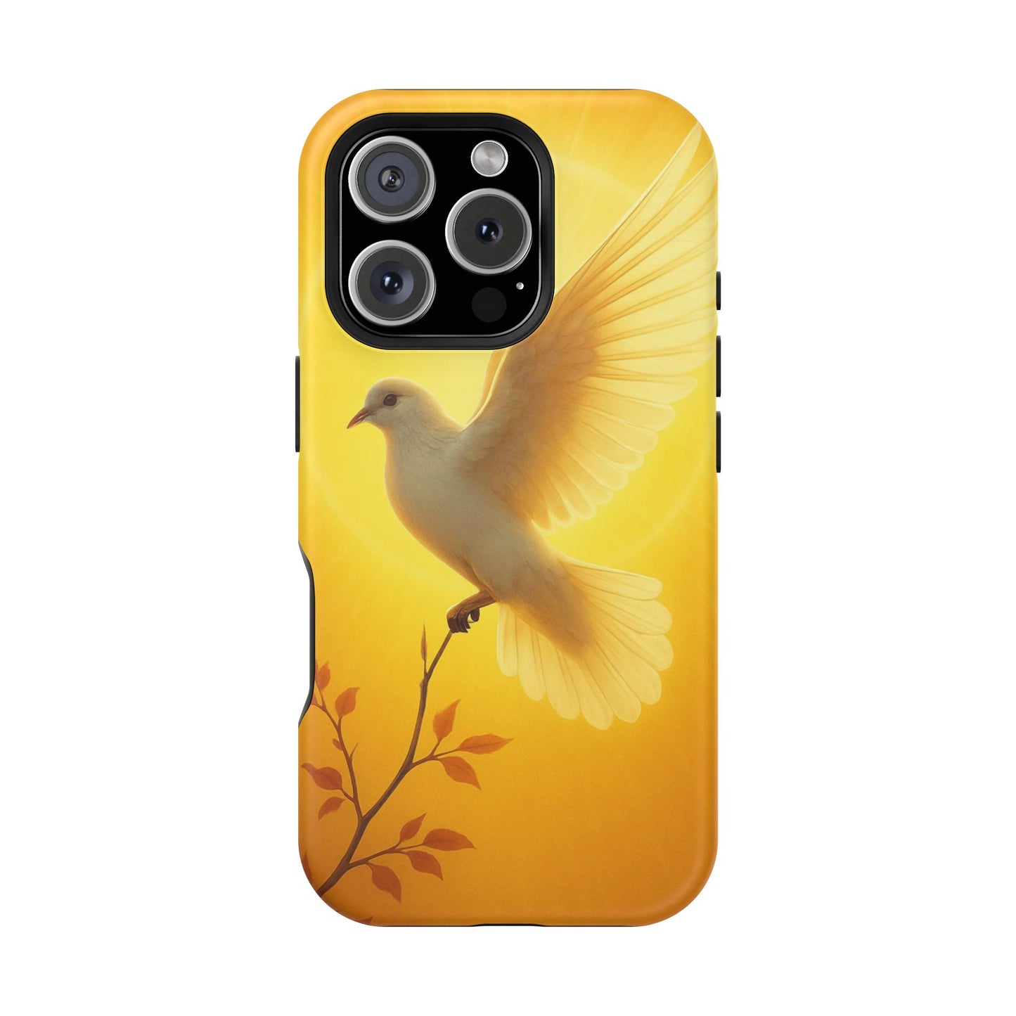 Golden Dove Magnetic Impact-Resistant Phone Case