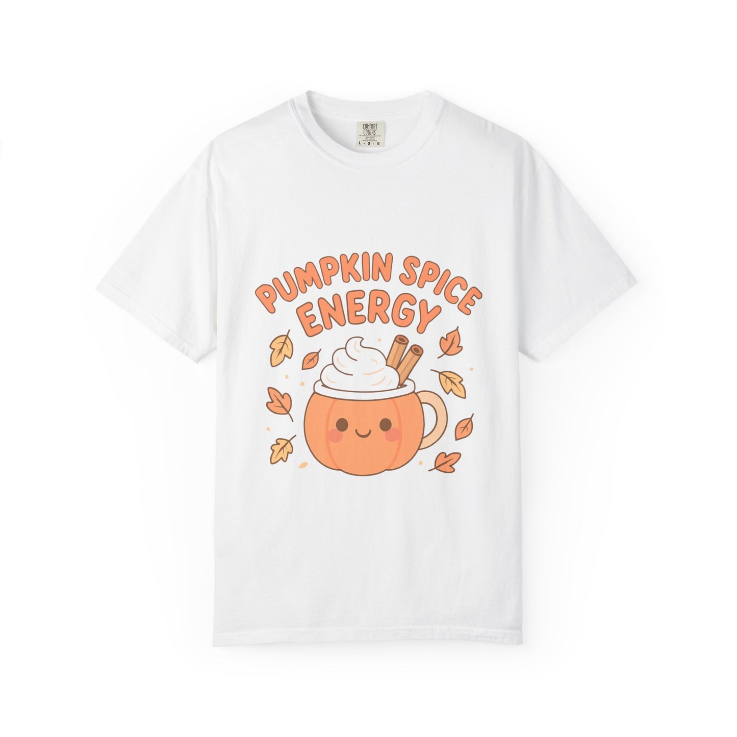 Pumpkin Spice Energy T-Shirt | Fall Fashion | Cute Autumn Tee | Cozy Seasonal Apparel | Perfect Gift for Coffee Lovers