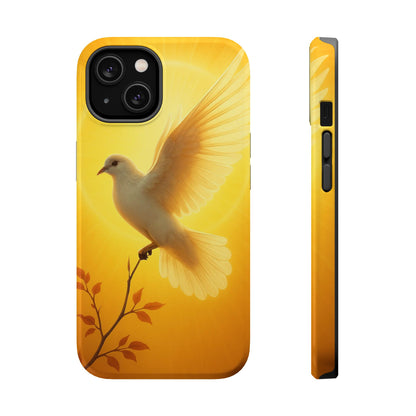 Golden Dove Magnetic Impact-Resistant Phone Case