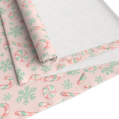 Cotton-Poly Blend Tablecloth | Elegant Christmas Table Runner for Home & Kitchen