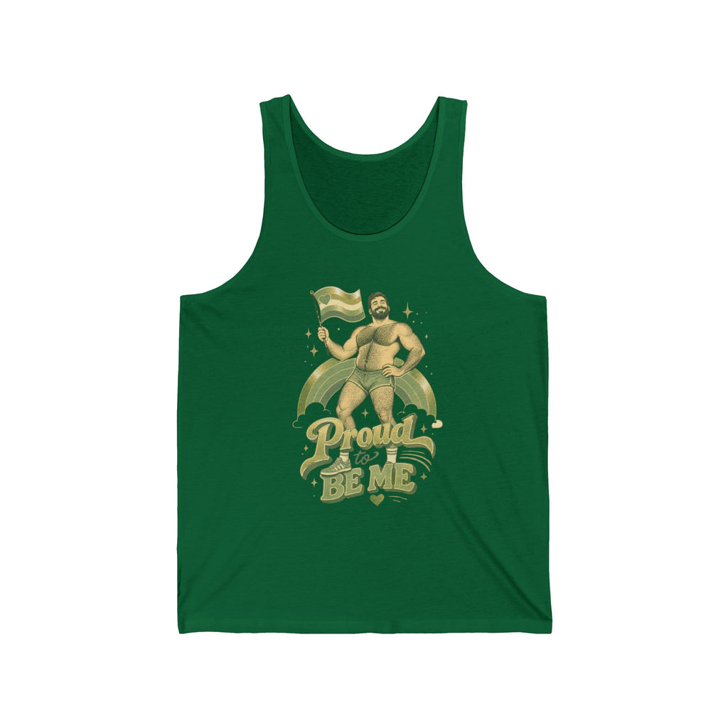 Proud to Be Me Tank Top — LGBTQ+ Pride Bear Graphic Tank