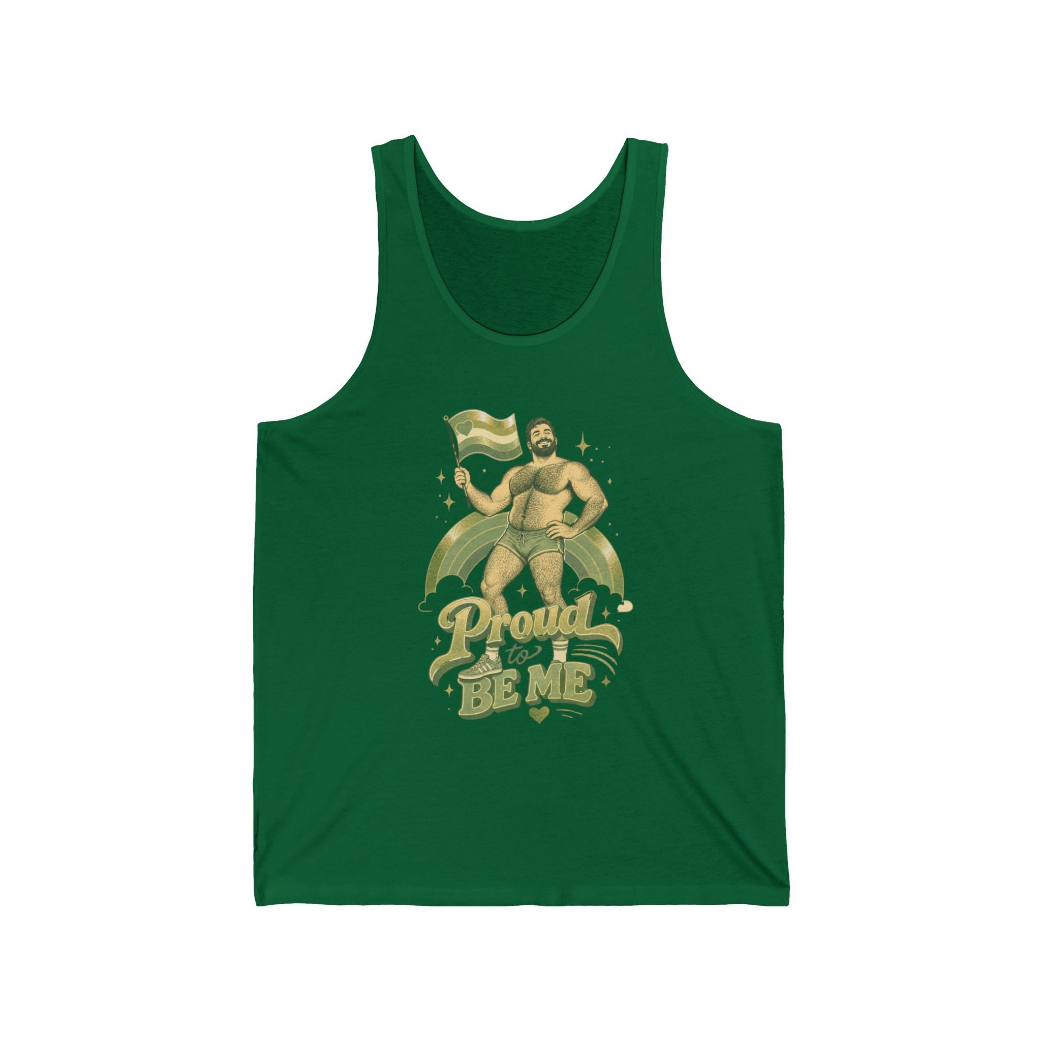 Proud to Be Me Tank Top — LGBTQ+ Pride Bear Graphic Tank