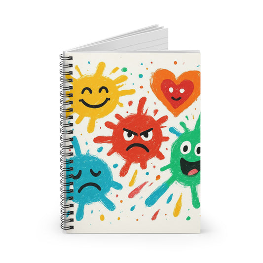 Emotions Spiral Notebook – Colorful Feelings Journal for Kids & Emotional Learning