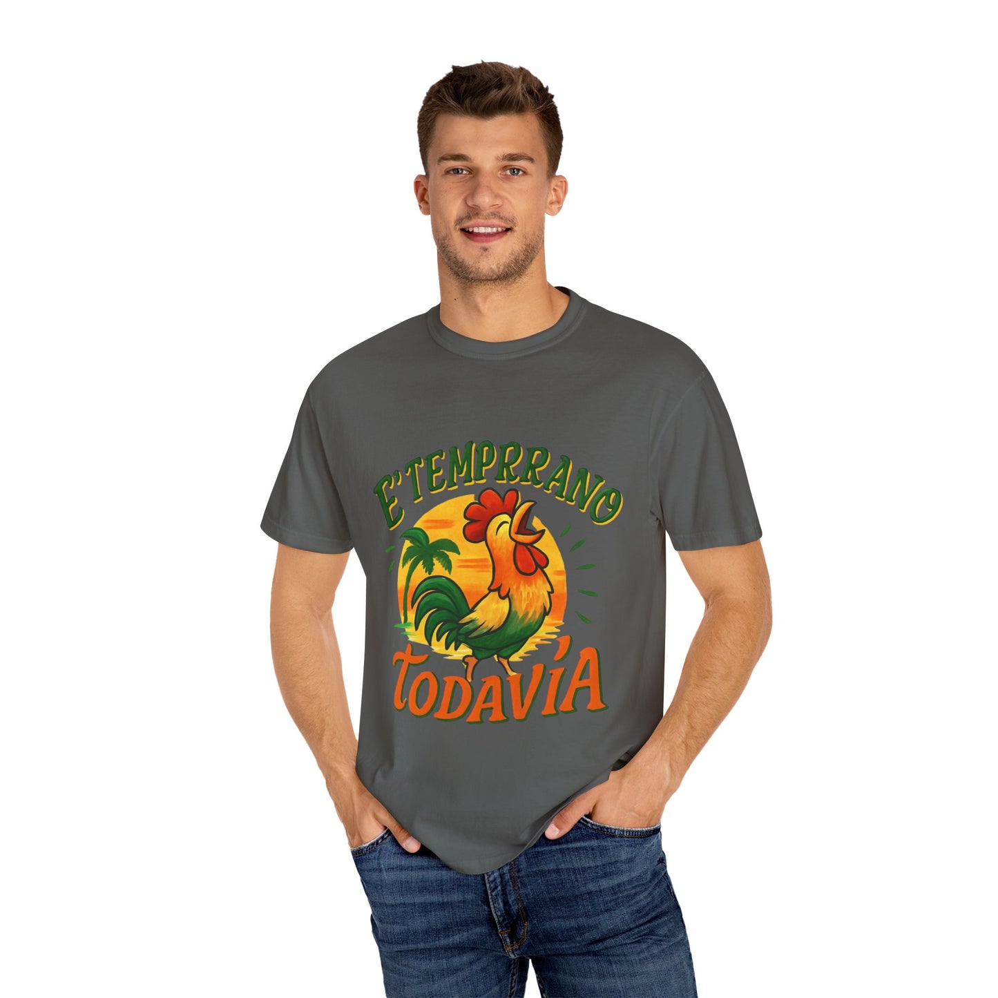 Vintage Rooster T-Shirt | Tropical Graphic Design, Perfect Gift for Summer Lovers