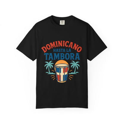 Dominican Music Graphic Tee | Unisex Garment-Dyed Shirt for Summer & Celebrations