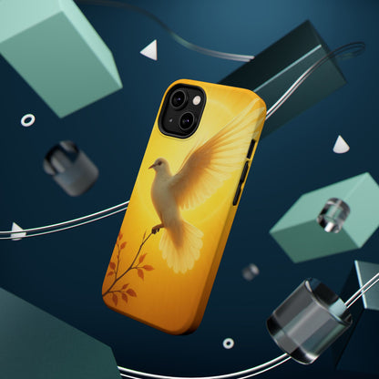 Golden Dove Magnetic Impact-Resistant Phone Case