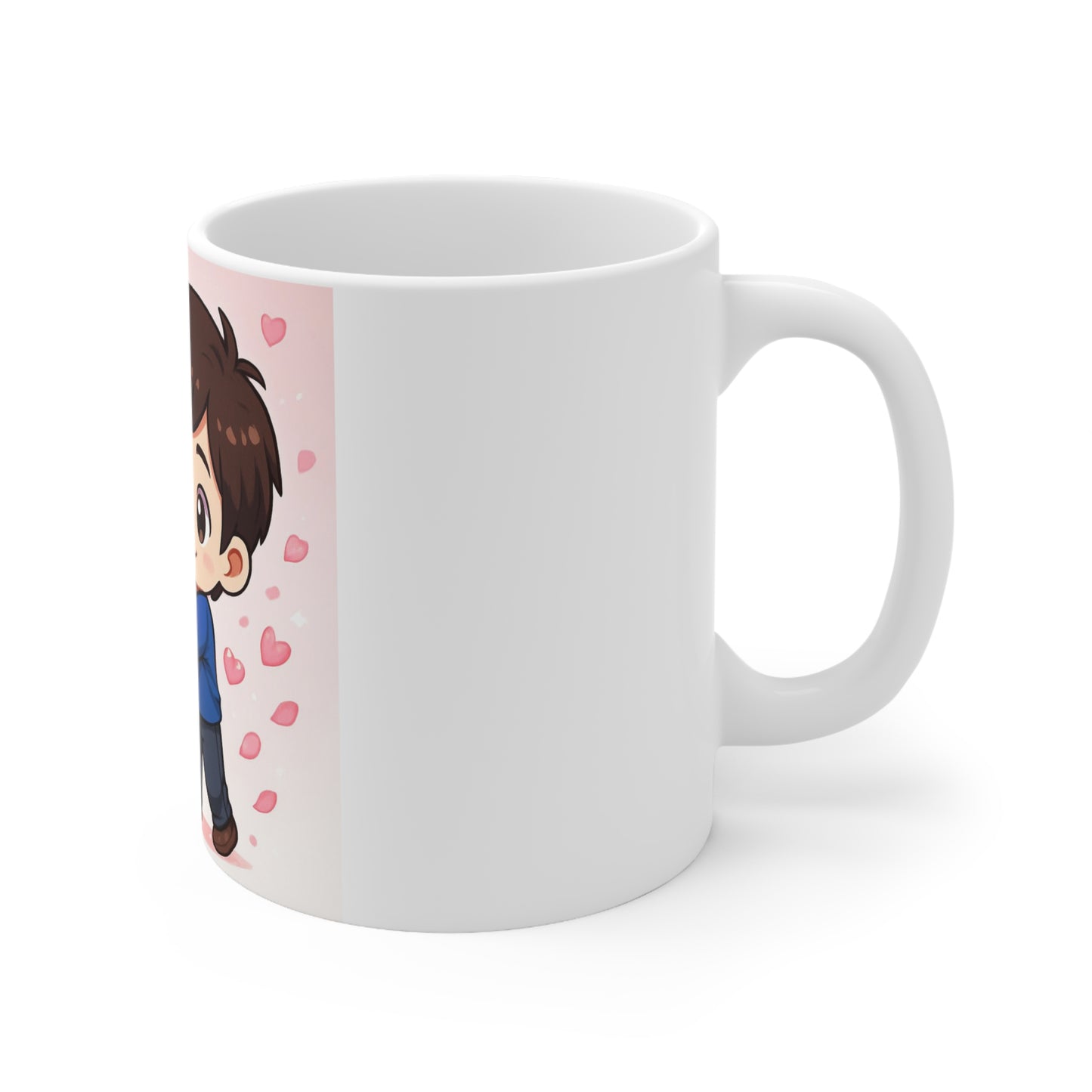 Cute Chibi Couple Ceramic Mug – Romantic 11oz/15oz Coffee Cup