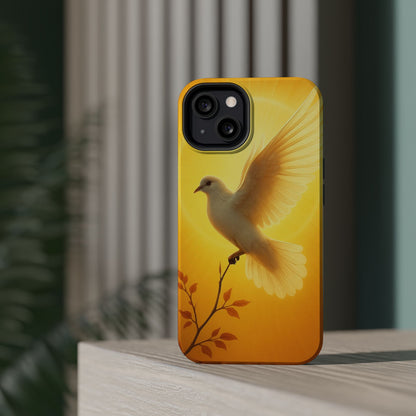 Golden Dove Magnetic Impact-Resistant Phone Case