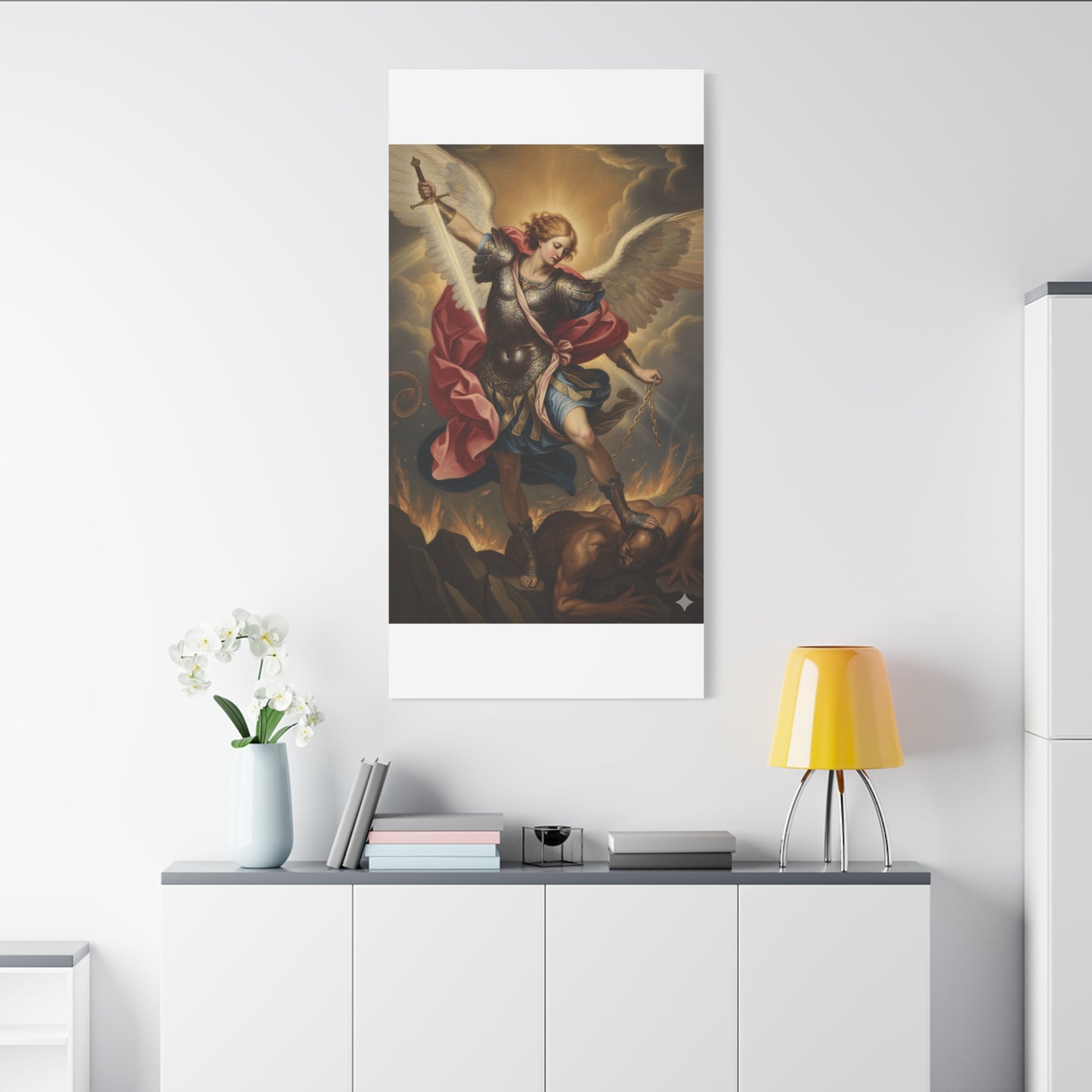 St. Michael Archangel Canvas Art Wrap – Classic Religious Wall Art