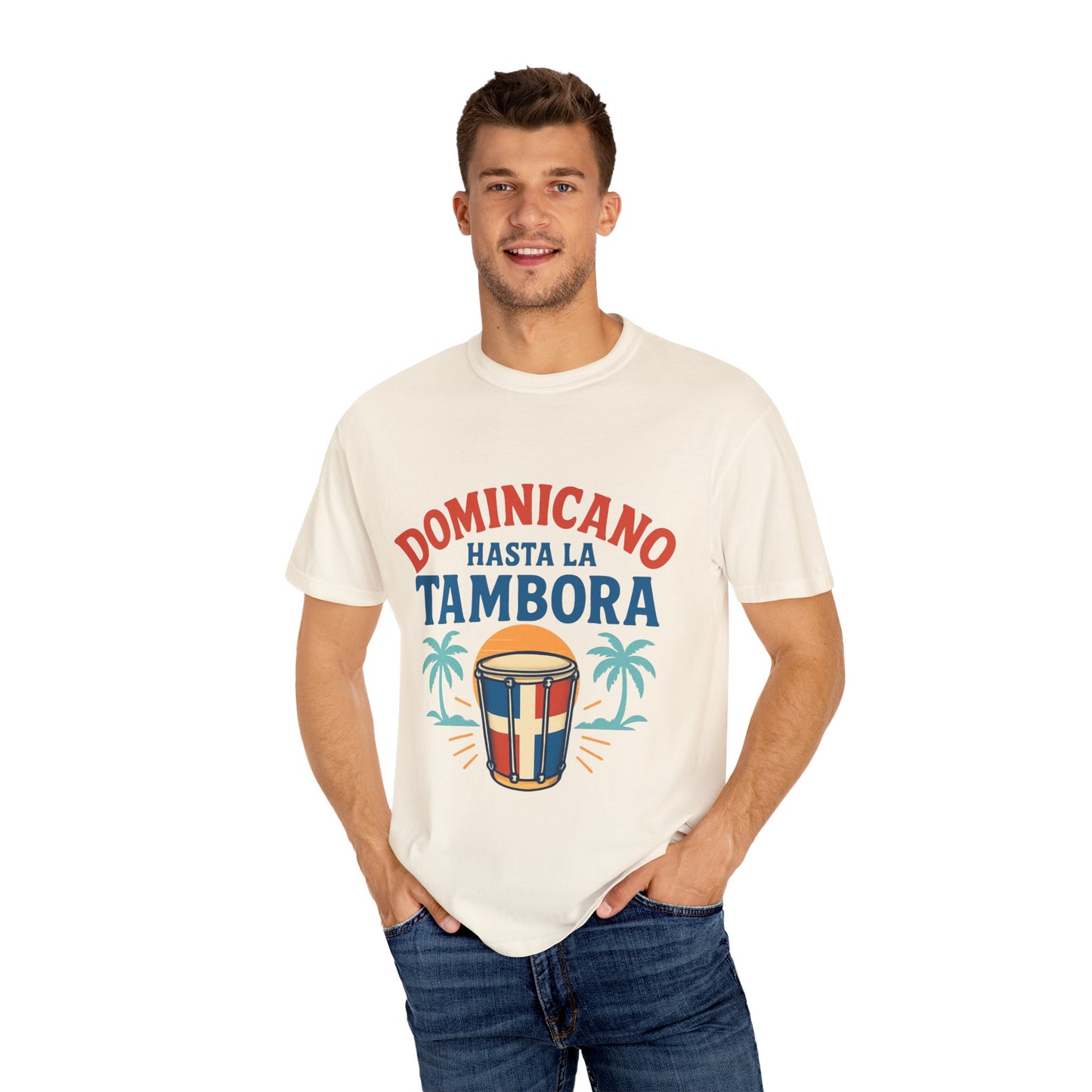Dominican Music Graphic Tee | Unisex Garment-Dyed Shirt for Summer & Celebrations
