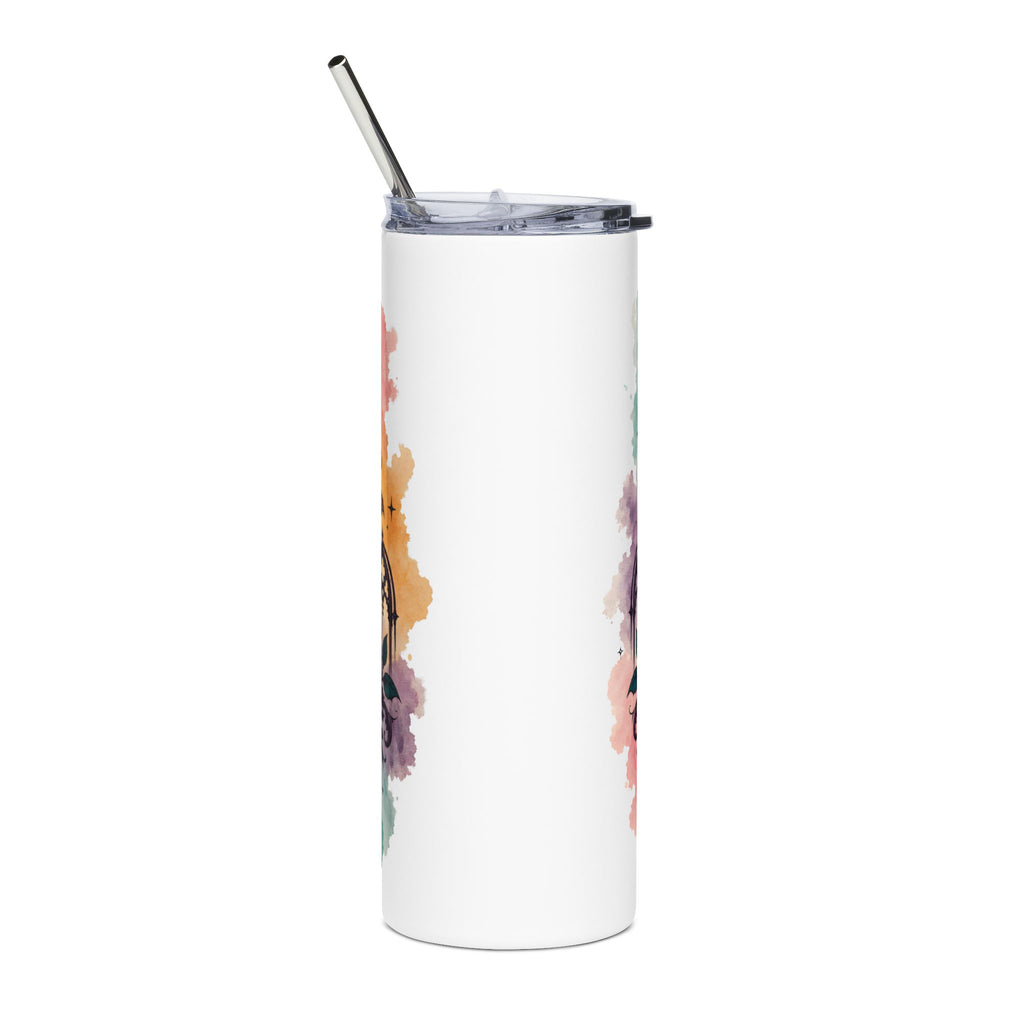 Pride & Power 20oz Stainless Steel Tumbler — Muscle Emblem Travel Cup