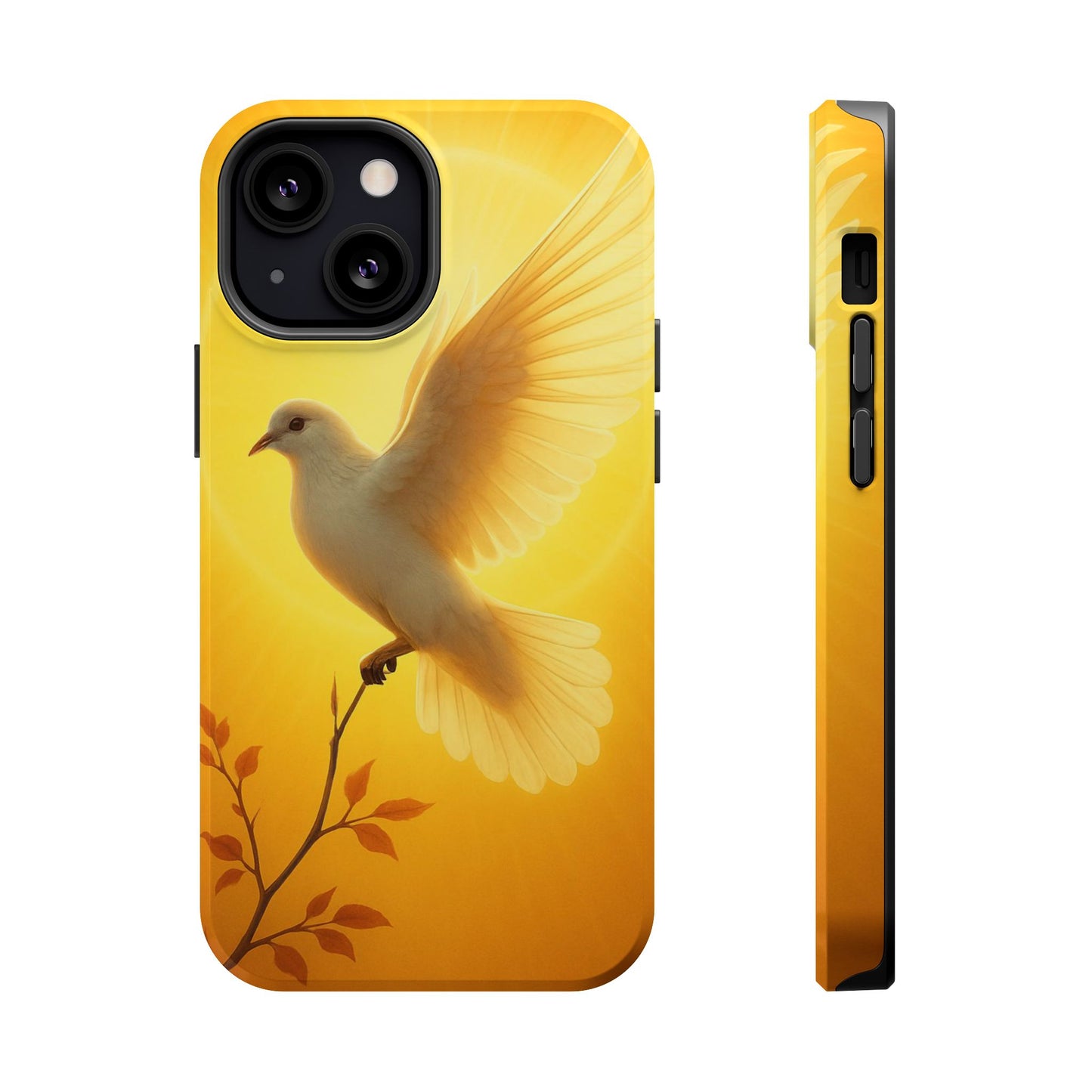 Golden Dove Magnetic Impact-Resistant Phone Case
