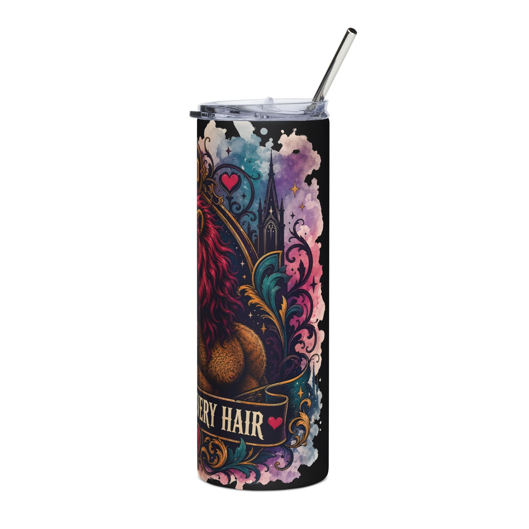 Leo Zodiac Stainless Steel Tumbler — 'Pride in Every Roar' 20oz