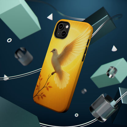 Golden Dove Magnetic Impact-Resistant Phone Case