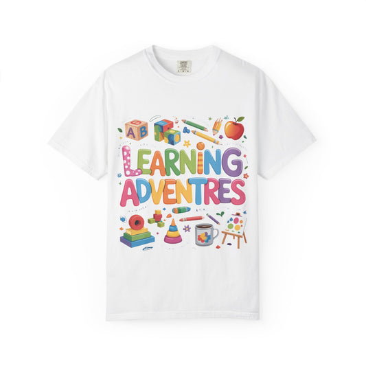 Colorful Learning Adventures T-Shirt – Fun Educational Tee for Kids & Teachers