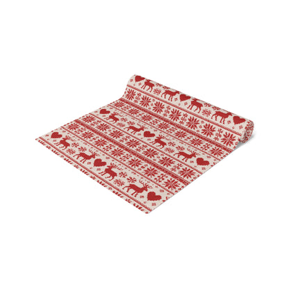 Festive Holiday Table Runner – Rustic Christmas Décor & Farmhouse Winter Accent