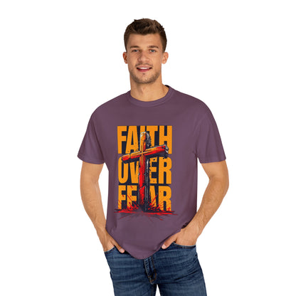 Inspirational T-Shirt – “Faith Over Fear” | Faith-Based Comfort Tee for Everyday Strength