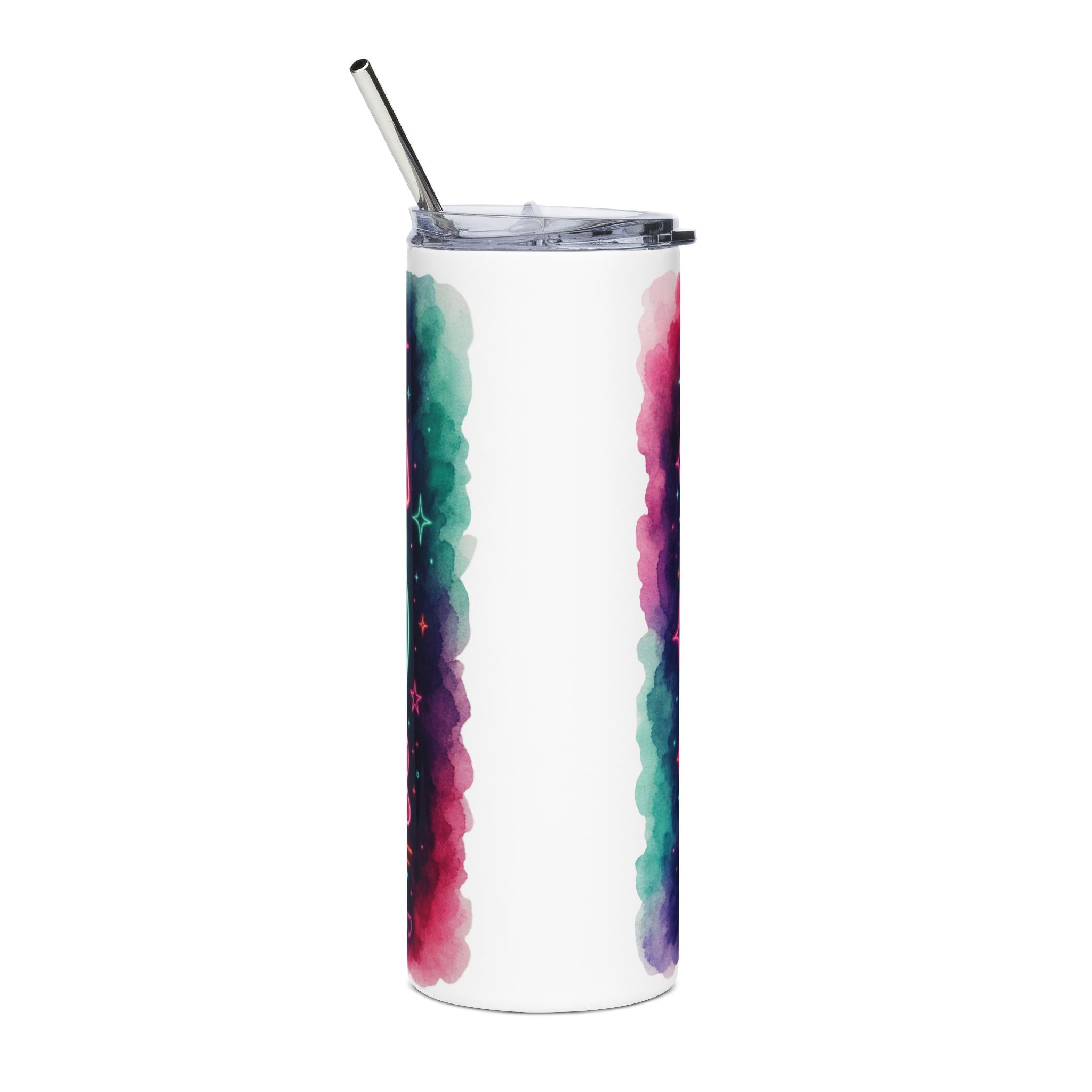 Cancer Vibes Neon Zodiac 20oz Stainless Tumbler