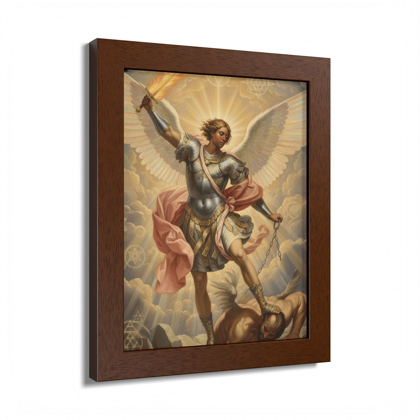 Saint Michael Archangel Framed Poster — Classic Religious Wall Art