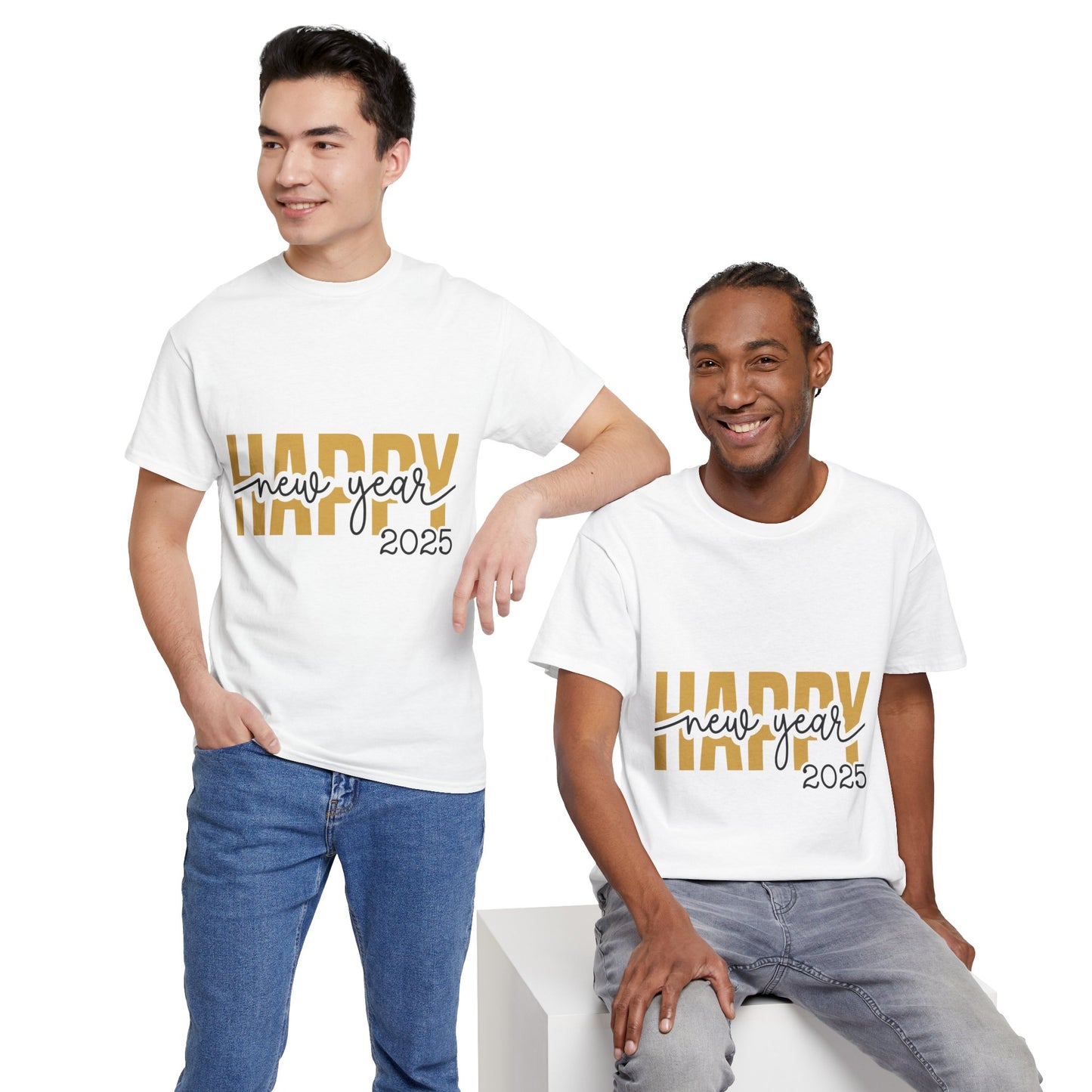 Happy New Year 2025 Unisex Heavy Cotton Tee