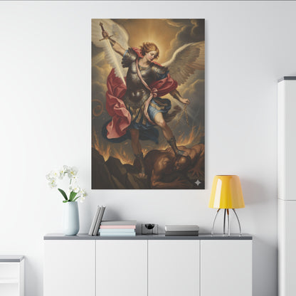 St. Michael Archangel Canvas Art Wrap – Classic Religious Wall Art