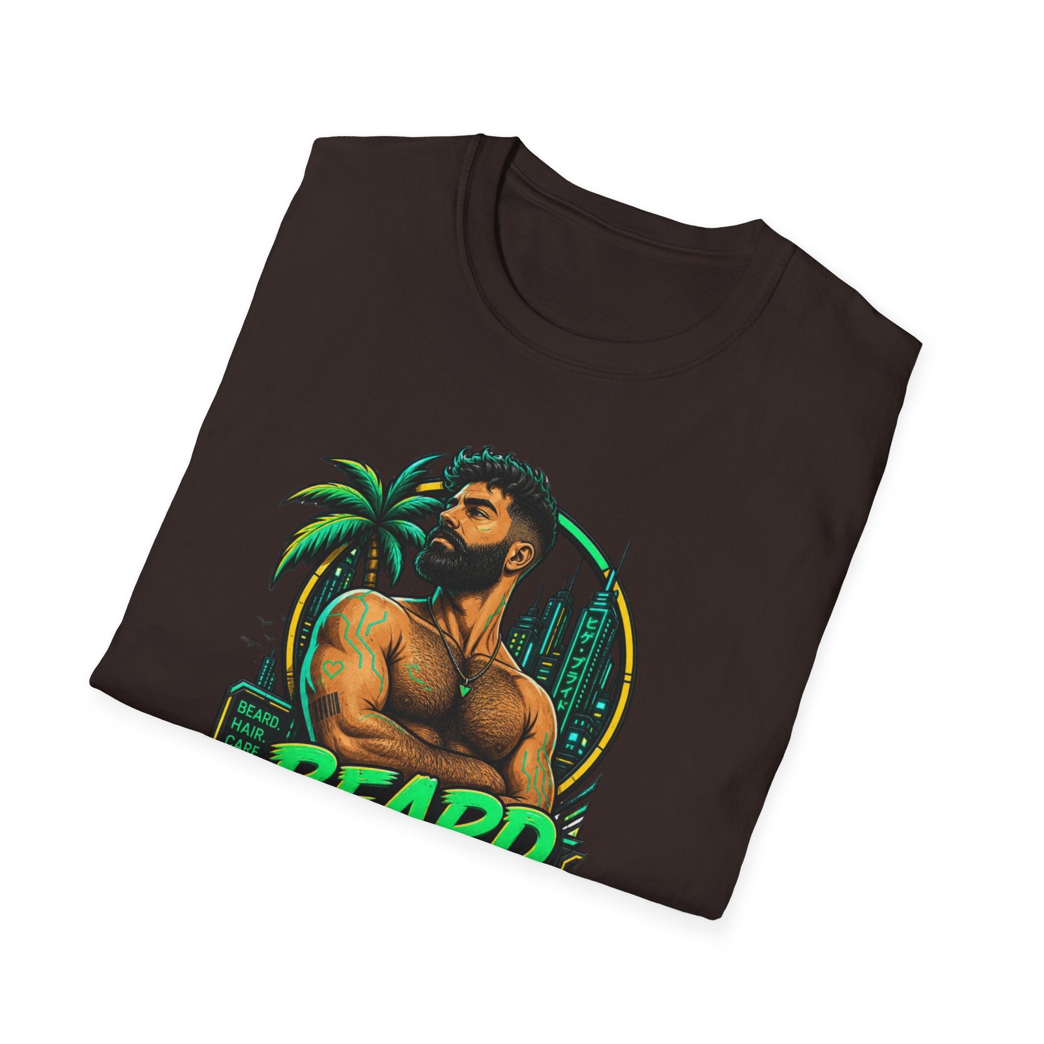 Beard Out Proud T-Shirt — Tropical Bearded Guy Graphic Tee