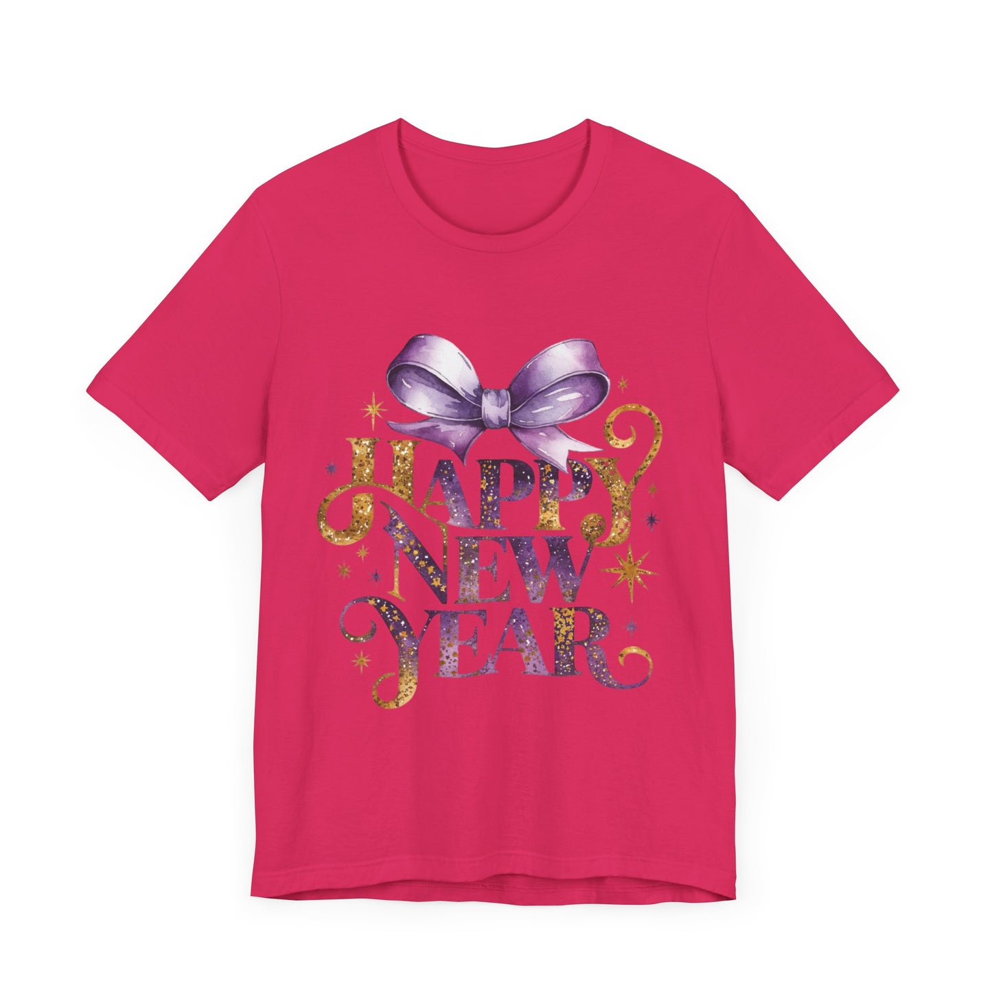 Happy New Year Unisex Jersey Tee - Festive Celebratory Shirt