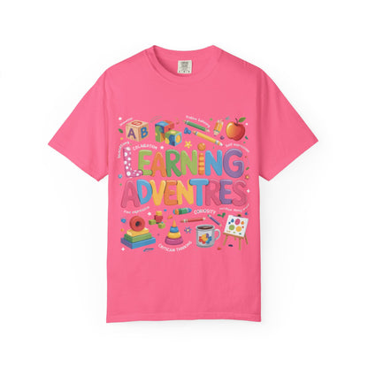 Colorful Learning Adventures T-Shirt – Fun Educational Tee for Kids & Teachers
