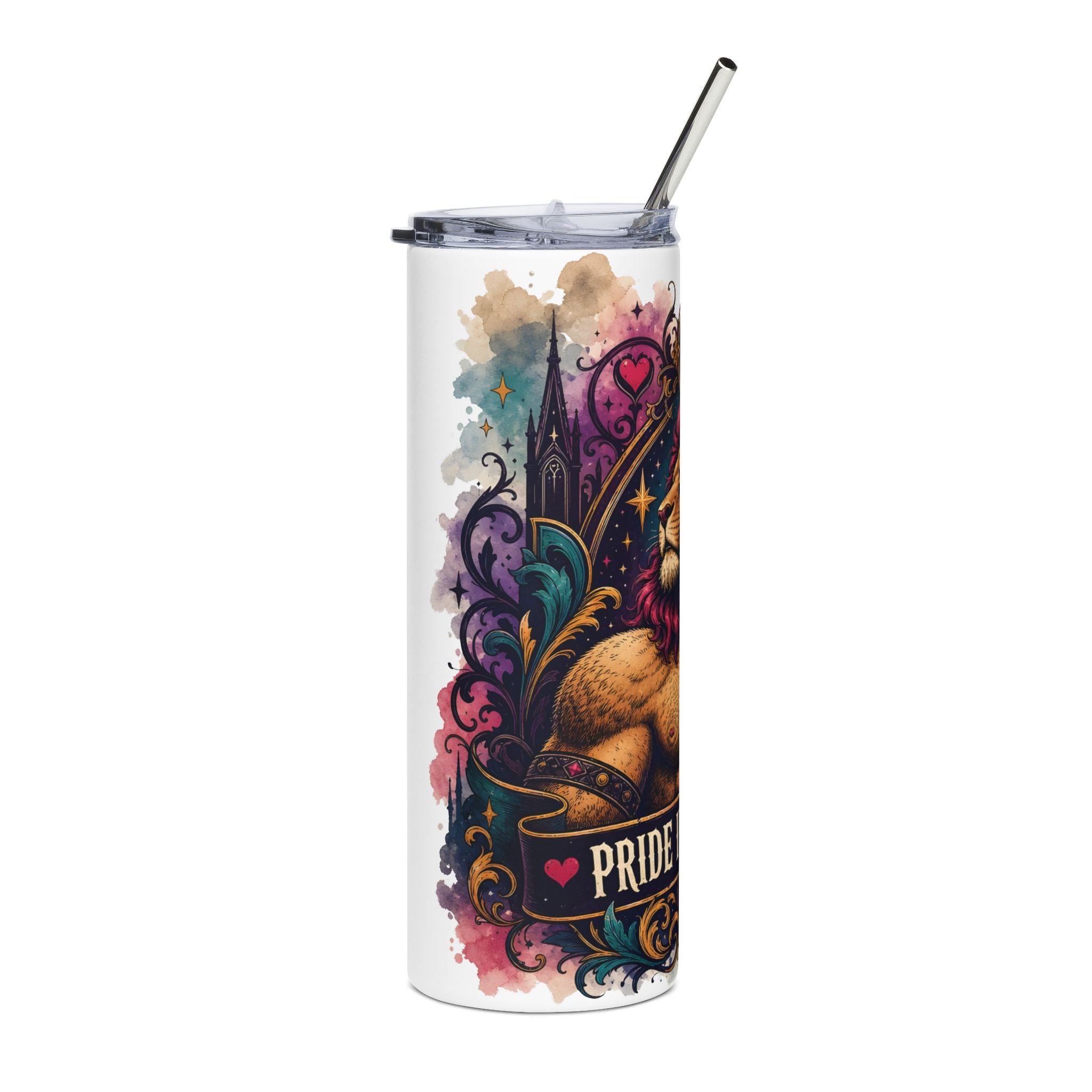 Leo Zodiac Stainless Steel Tumbler — 'Pride in Every Roar' 20oz