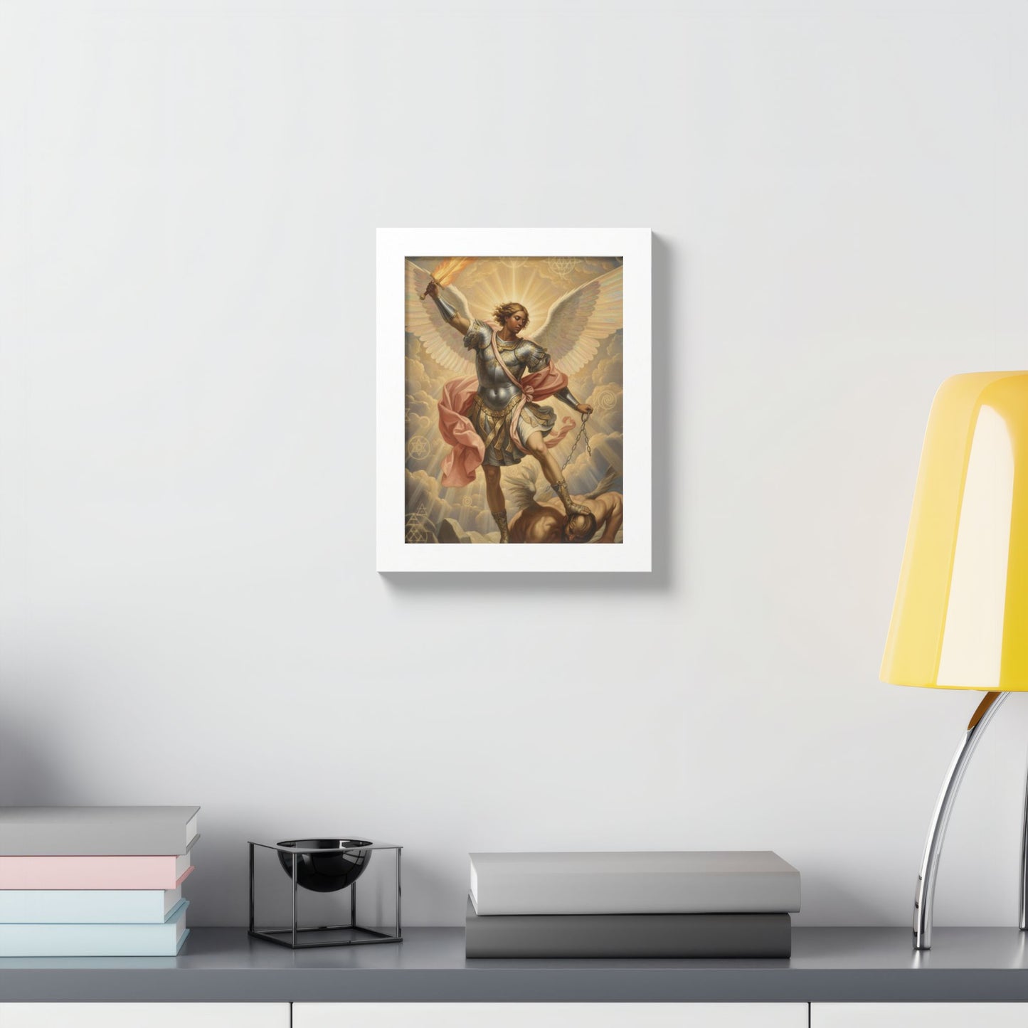 Saint Michael Archangel Framed Poster — Classic Religious Wall Art