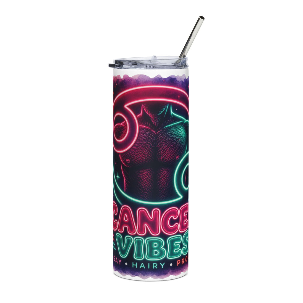 Cancer Vibes Neon Zodiac 20oz Stainless Tumbler