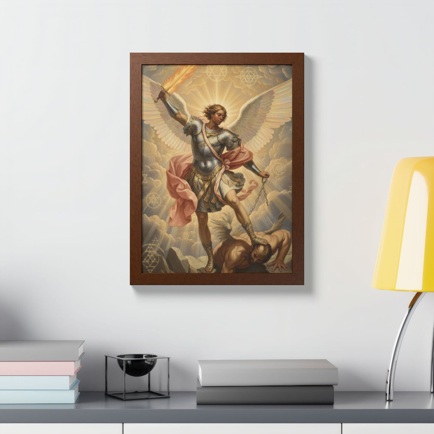Saint Michael Archangel Framed Poster — Classic Religious Wall Art