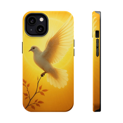 Golden Dove Magnetic Impact-Resistant Phone Case