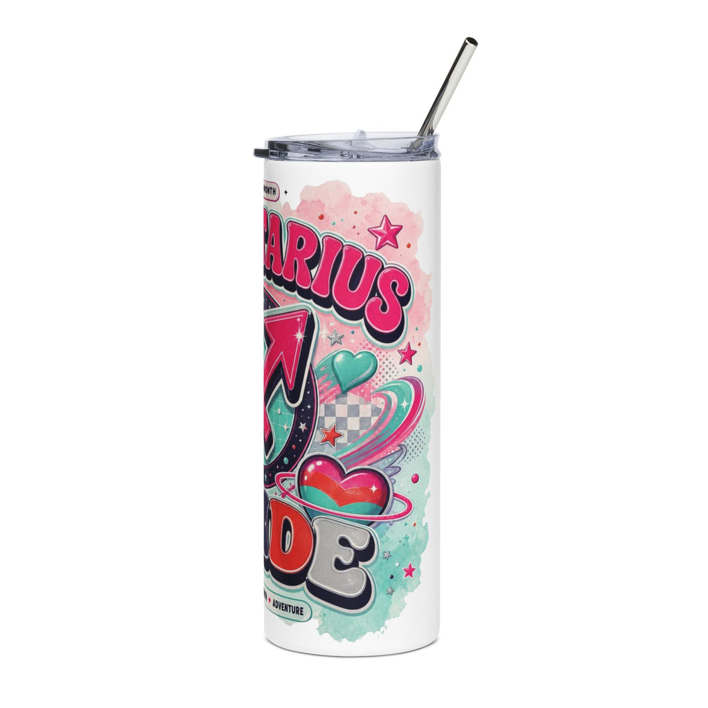 Sagittarius Pride 20oz Stainless Steel Tumbler – Astrological LGBTQ+ Zodiac Travel Mug