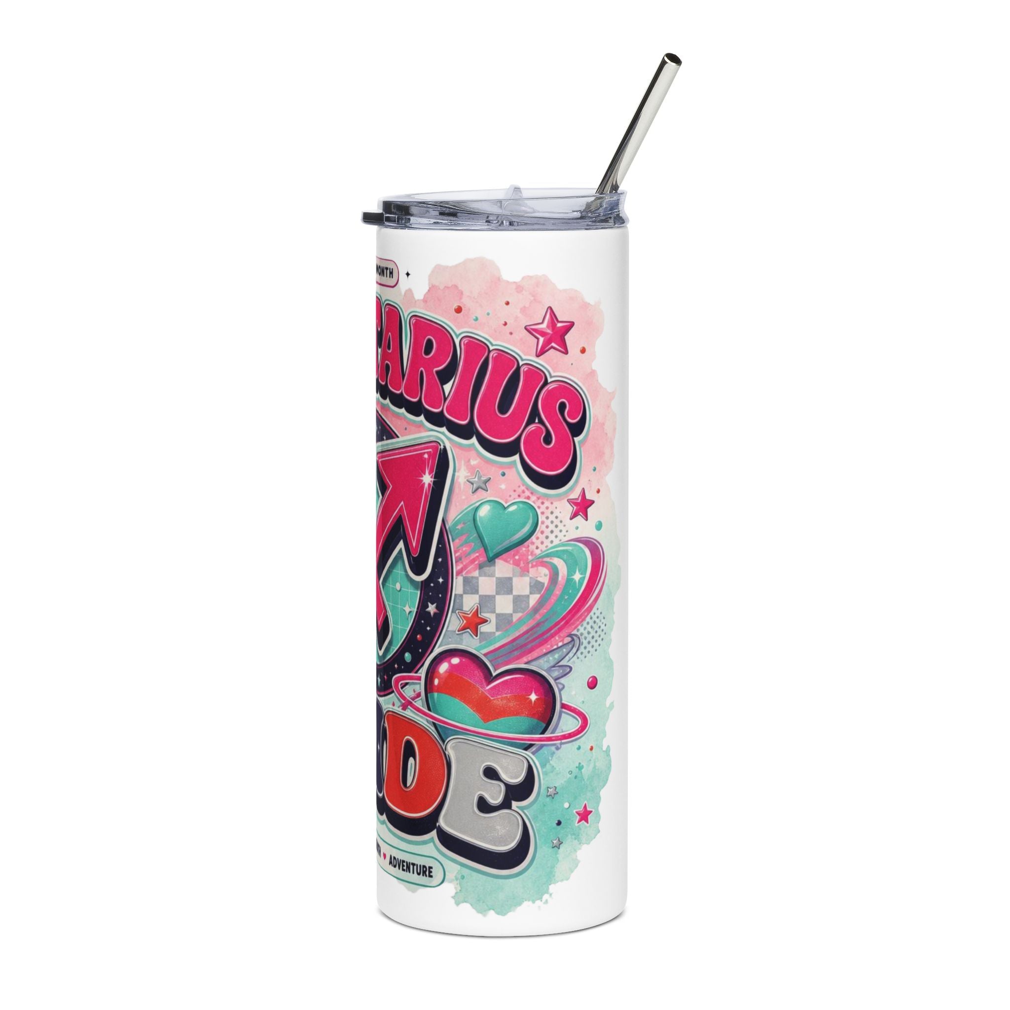 Sagittarius Pride 20oz Stainless Steel Tumbler – Astrological LGBTQ+ Zodiac Travel Mug