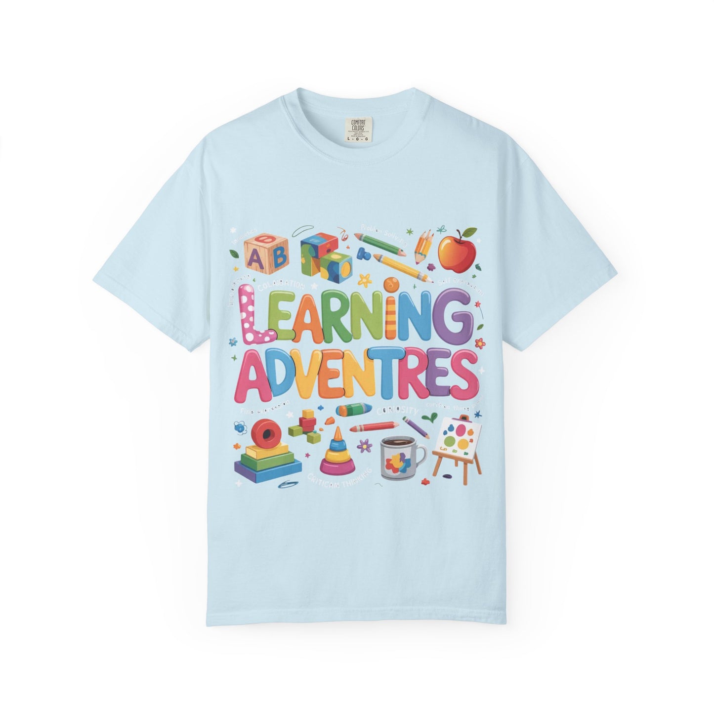 Colorful Learning Adventures T-Shirt – Fun Educational Tee for Kids & Teachers