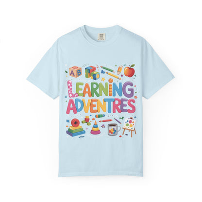 Colorful Learning Adventures T-Shirt – Fun Educational Tee for Kids & Teachers