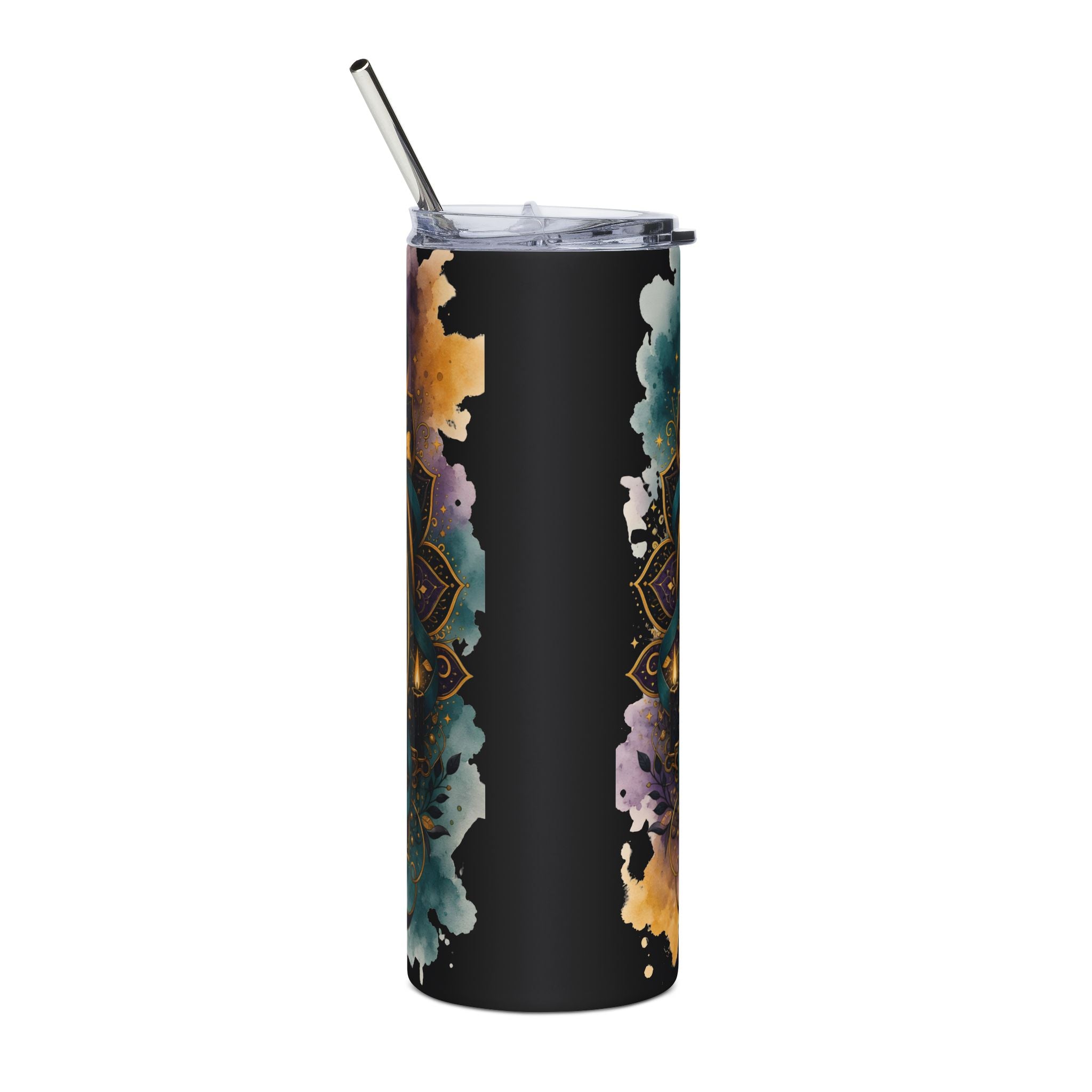 Gemini Zodiac 20oz Stainless Tumbler — Cozy Couple Astrology Design