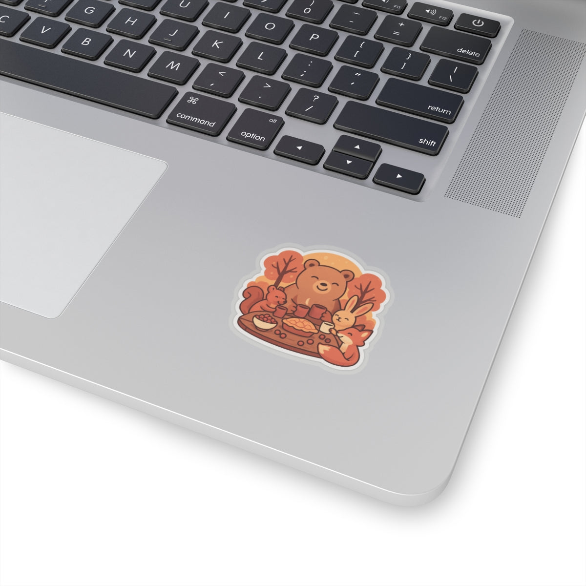 Autumn Animal Gathering Stickers, Cute Bear and Friends, Fall Decor, Nature Lovers, Laptop Decor, Gift for Kids and Adults