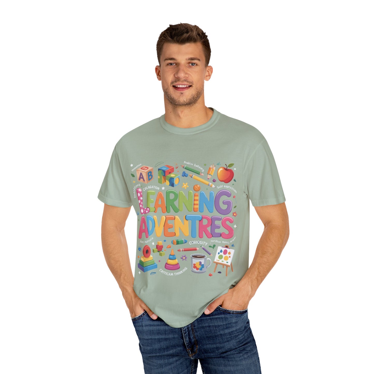 Colorful Learning Adventures T-Shirt – Fun Educational Tee for Kids & Teachers