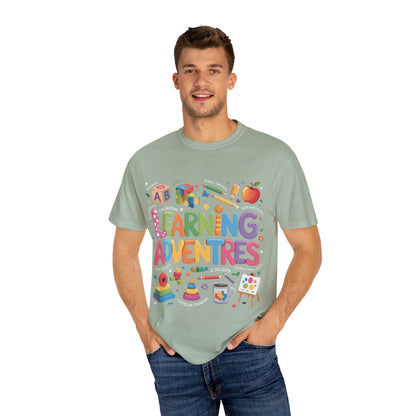 Colorful Learning Adventures T-Shirt – Fun Educational Tee for Kids & Teachers
