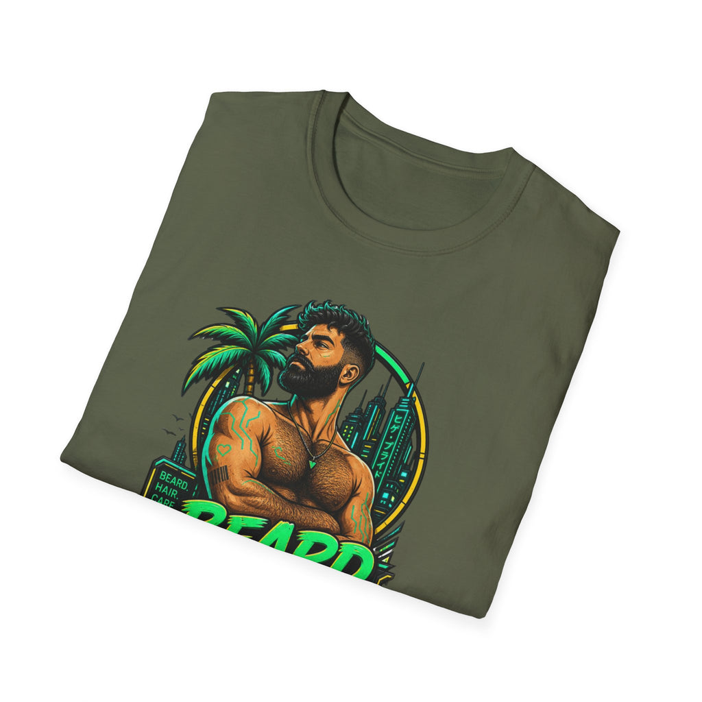 Beard Out Proud T-Shirt — Tropical Bearded Guy Graphic Tee