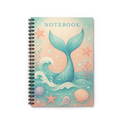Mermaid Tail Spiral Notebook – Ocean-Inspired Journal for Kids & Dreamers